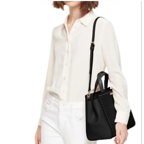 Kate Spade West Street Abby Satchel Pebbled Leather Black Satchel - Picture 2 of 11